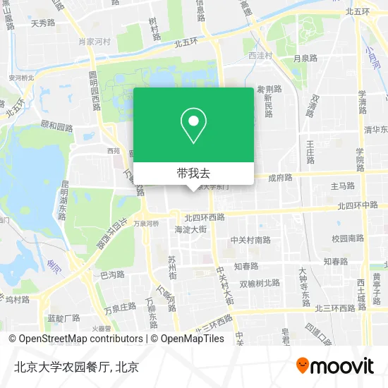 北京大学农园餐厅地图