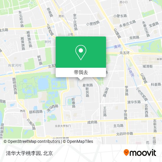 清华大学桃李园地图