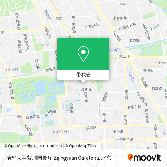 清华大学紫荆园餐厅 Zijingyuan Cafeteria地图