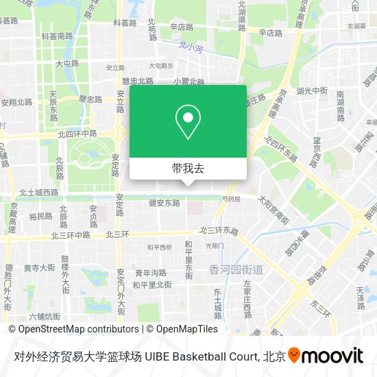 对外经济贸易大学篮球场 UIBE Basketball Court地图