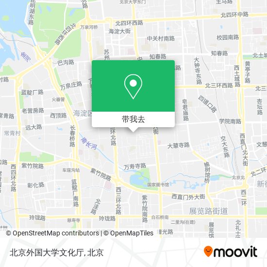 北京外国大学文化厅地图