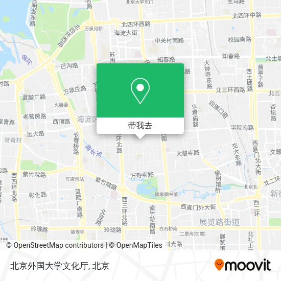 北京外国大学文化厅地图