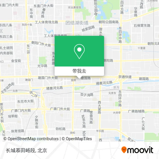 长城慕田峪段地图