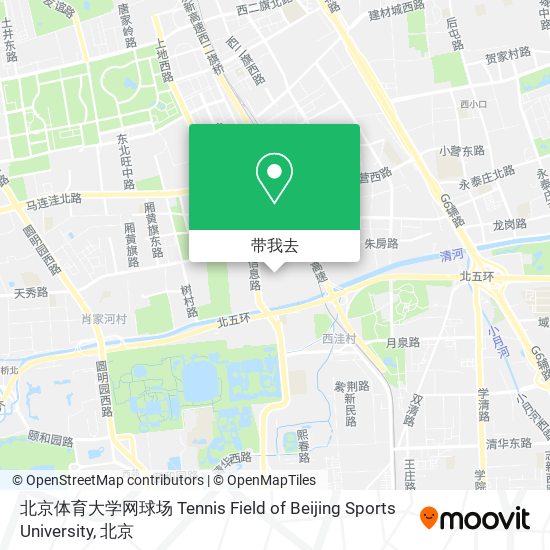 北京体育大学网球场 Tennis Field of Beijing Sports University地图