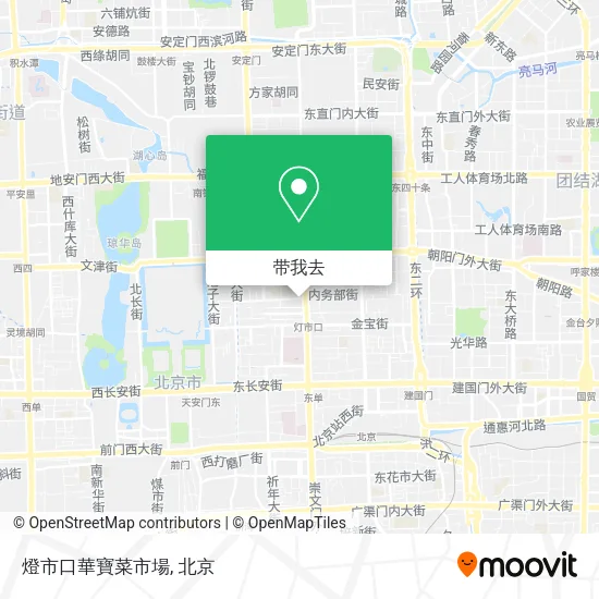 燈市口華寶菜市場地图