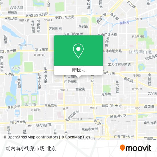 朝内南小街菜市场地图