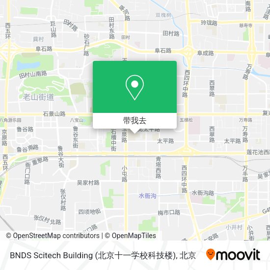 BNDS Scitech Building (北京十一学校科技楼)地图