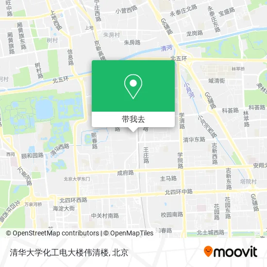 清华大学化工电大楼伟清楼地图