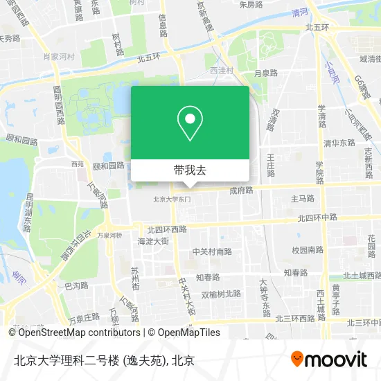 北京大学理科二号楼 (逸夫苑)地图