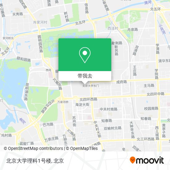 北京大学理科1号楼地图