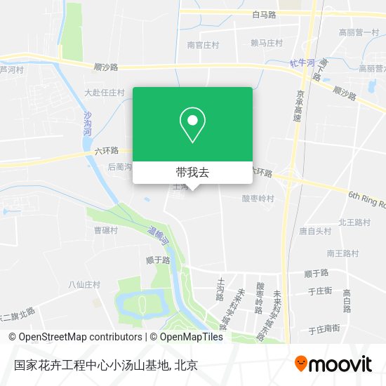 国家花卉工程中心小汤山基地地图