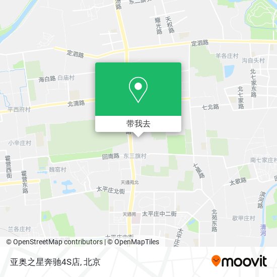 亚奥之星奔驰4S店地图