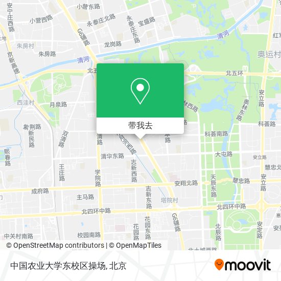 中国农业大学东校区操场地图