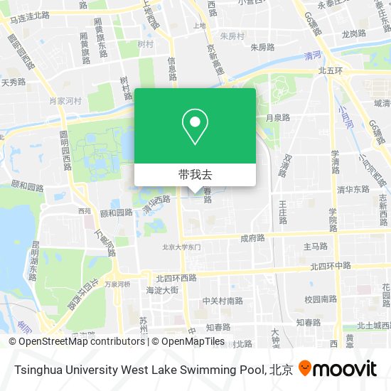 Tsinghua University West Lake Swimming Pool地图