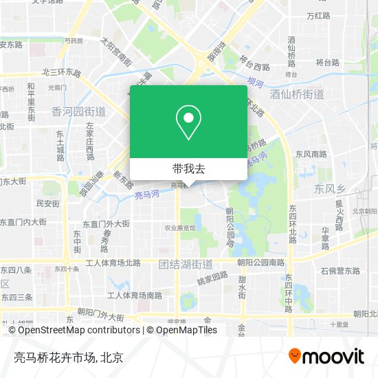 亮马桥花卉市场地图