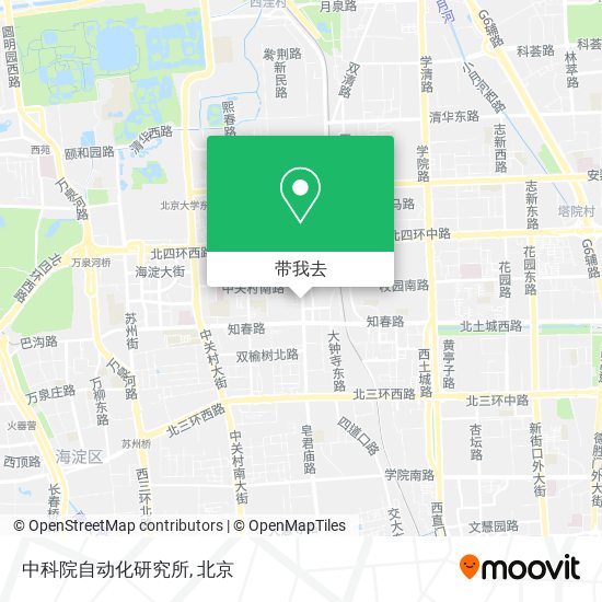 中科院自动化研究所地图