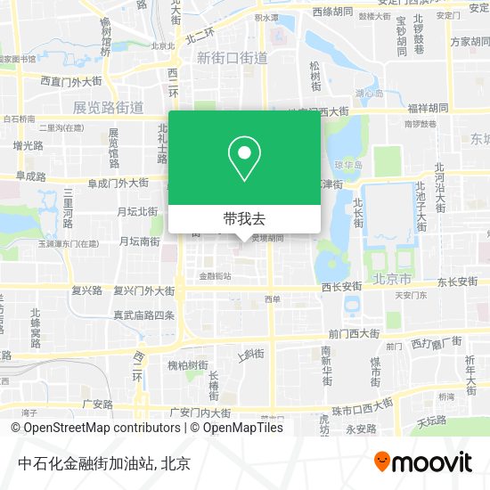 中石化金融街加油站地图