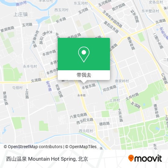 西山温泉 Mountain Hot Spring地图