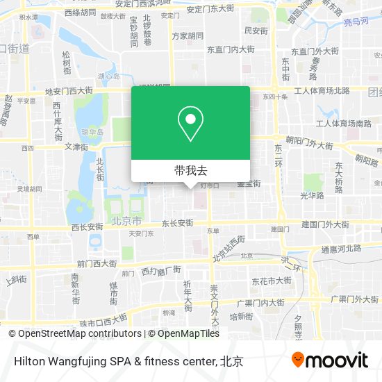 Hilton Wangfujing SPA & fitness center地图