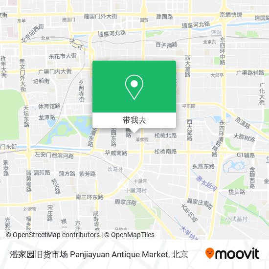 潘家园旧货市场 Panjiayuan Antique Market地图