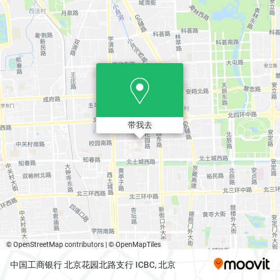 中国工商银行 北京花园北路支行 ICBC地图