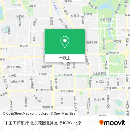 中国工商银行 北京花园北路支行 ICBC地图