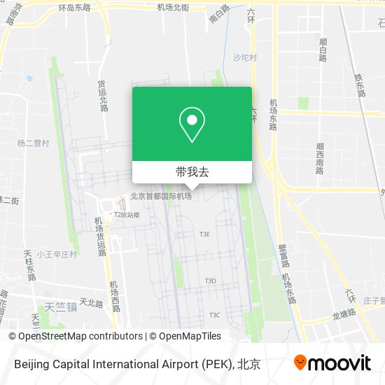 Beijing Capital International Airport (PEK)地图