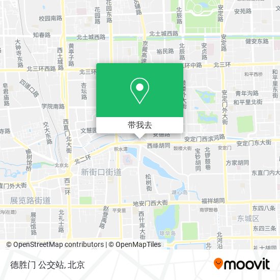 德胜门 公交站地图