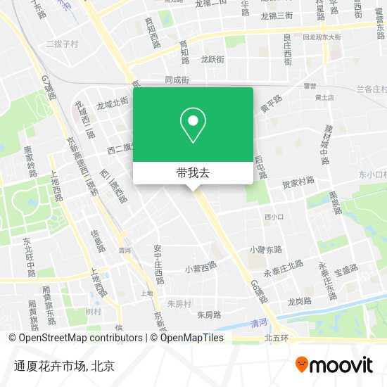 通厦花卉市场地图