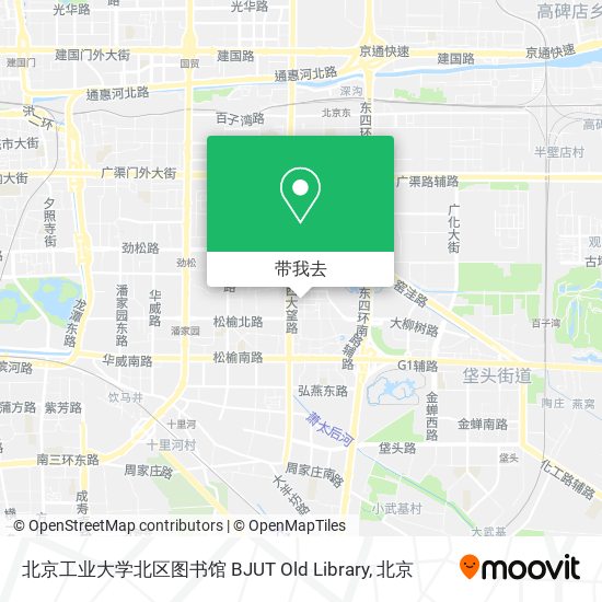 北京工业大学北区图书馆 BJUT Old Library地图