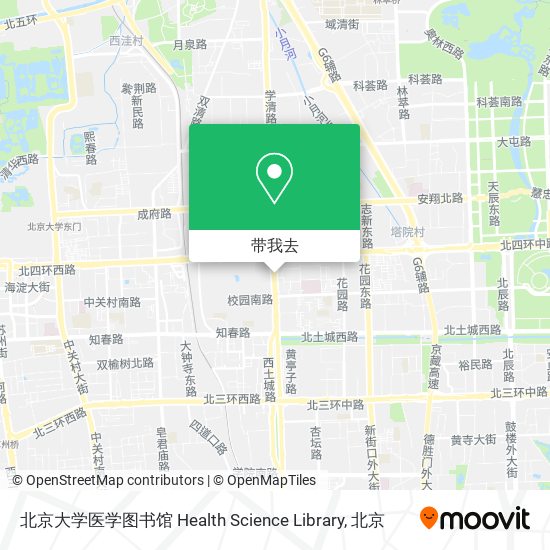 北京大学医学图书馆 Health Science Library地图