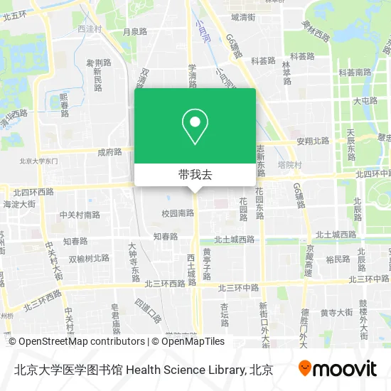北京大学医学图书馆 Health Science Library地图