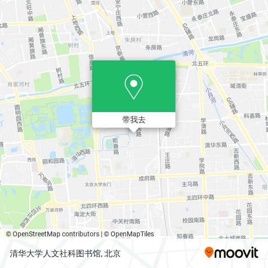 清华大学人文社科图书馆地图
