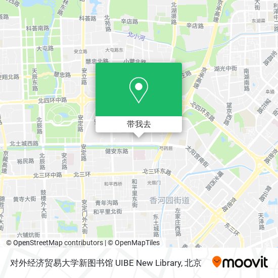 对外经济贸易大学新图书馆 UIBE New Library地图
