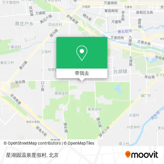 星湖园温泉度假村地图