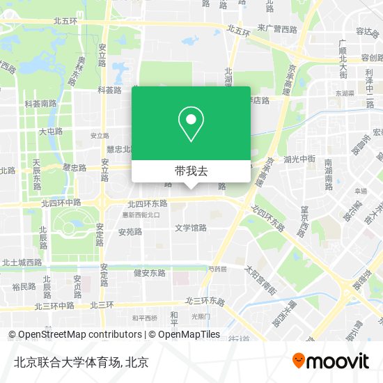 北京联合大学体育场地图