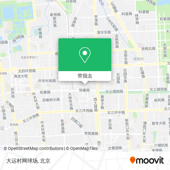 大运村网球场地图