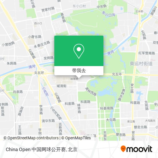 China Open 中国网球公开赛地图