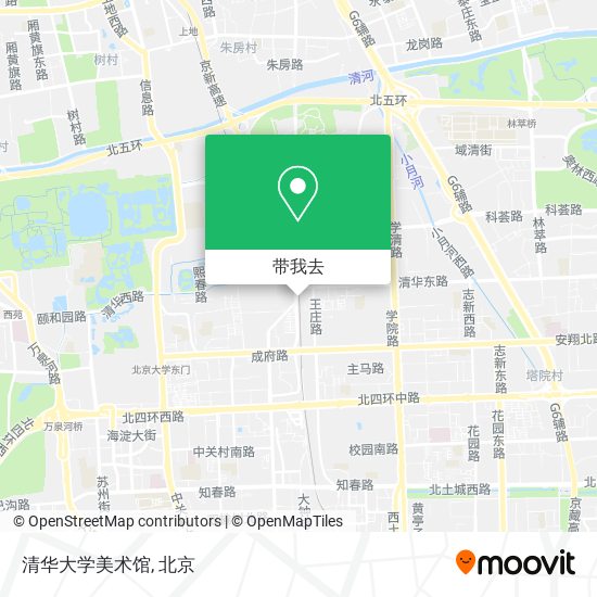 清华大学美术馆地图
