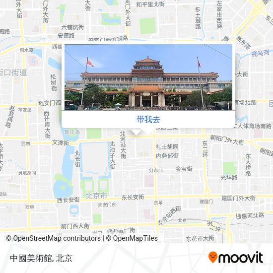 中國美術館地图
