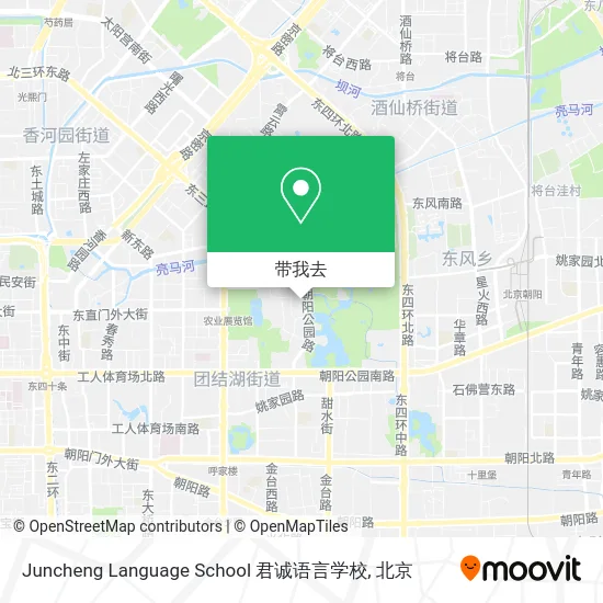 Juncheng Language School 君诚语言学校地图