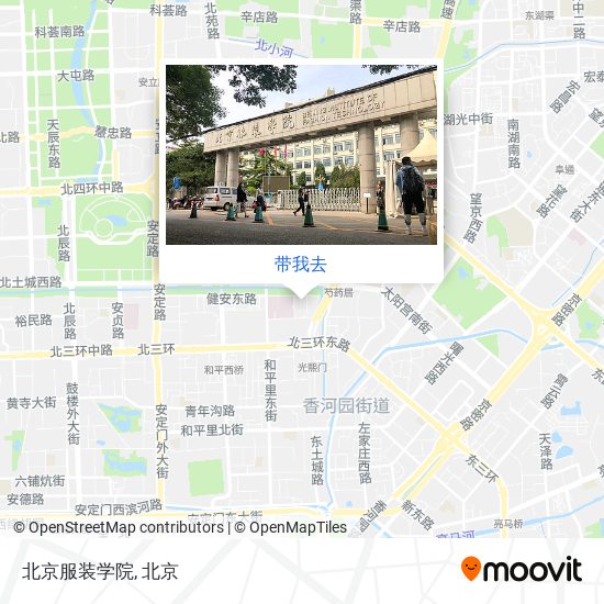 北京服装学院地图