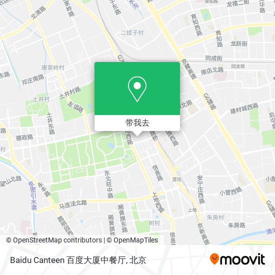Baidu Canteen 百度大厦中餐厅地图