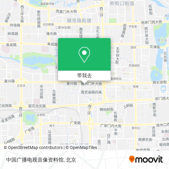 中国广播电视音像资料馆地图