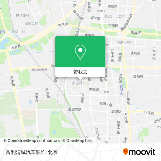 富利清城汽车装饰地图