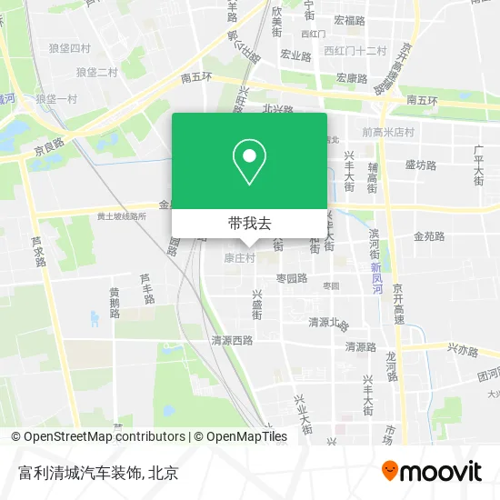 富利清城汽车装饰地图