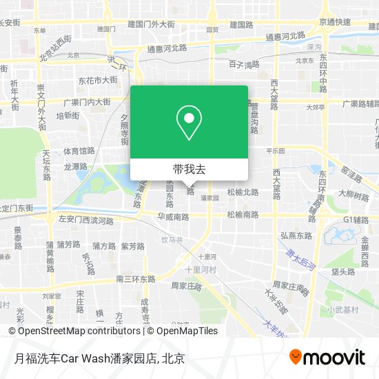 月福洗车Car Wash潘家园店地图