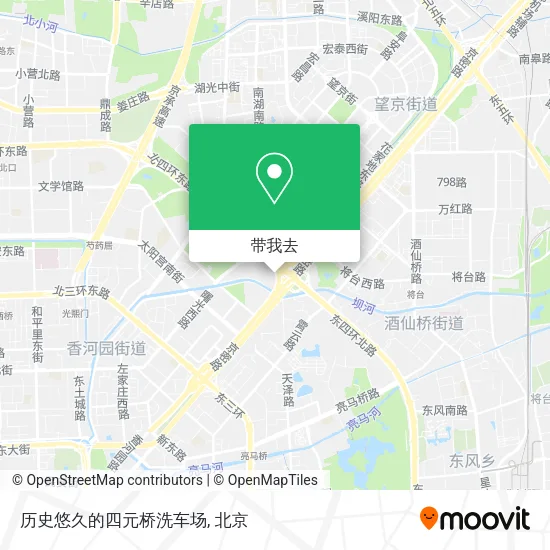 历史悠久的四元桥洗车场地图