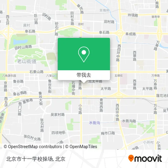 北京市十一学校操场地图