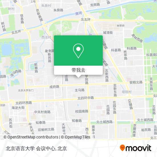 北京语言大学 会议中心地图